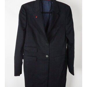 Isaia Navy Blue 100% Cashmere Womens Overcoat Jacket Sz 40R BRAND NEW
